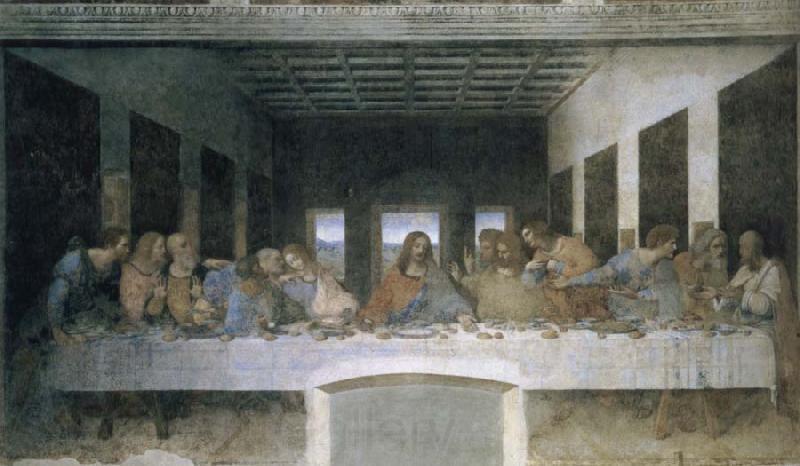 Leonardo Da Vinci The Last Supper Norge oil painting art